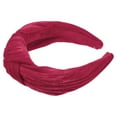 thumbnail image 7 of Unique Bargains 1 Pcs Velvet Wide Knotted Hairband for Women Hairband Hair Hoop Hair Accessories Rose Red, 7 of 7