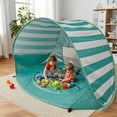 thumbnail image 3 of Tienda de campaña Sunshade Beach Play para niños, verde, con laterales de malla, 120 x 83 x 70 cm, 3 of 4