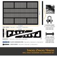 thumbnail image 7 of HAINAWANG,1 shelves 1-Pack 1.5x3.8ft 17.7-inch-by-45.2-inch Wall Shelf Garage Storage Rack Wall Mounted Floating Shelves, Black, 1 Pack Loads 250 lbs, 7 of 7