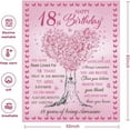thumbnail image 3 of Birthday Gifts for 18 Year Old Girls, 18th Birthday Decorations for Girls, Best 18th Gift Ideas Throw Blankets for Daughter Niece Sister Friends(Size:50" X 60"), 3 of 6