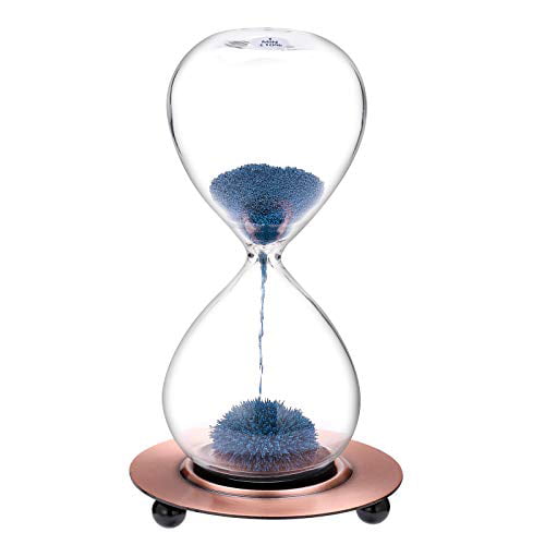 Timer Sand Clock Filled Magnetic Desktop Hourglass Craft Decoration Gift 