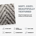 thumbnail image 7 of Mary Maxim Bulky Yarn, Weight 5 Chunky Yarn for Crocheting and Knitting - Light Grey Yarn, 7 of 7