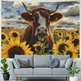 thumbnail image 4 of Orinice Sunflowers Tapestry Wall Hanging Unique Style Graphic Tapestries Home Wall Decor Art for Living Room Bedroom Apartment Farmhouse Dorm 40x60inch, 4 of 6