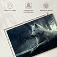 thumbnail image 6 of Elephant Stock Arctic Wolf Wall Art - Horizontal Canvas Wall Art - Living Room Wall Decor - Animal Canvas - Blue And Gray Decor - 30" x 20", 6 of 8