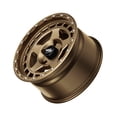 thumbnail image 7 of RockTrix RT115 17 inch Wheel Compatible with Jeep Wrangler JK JL 17x9 5x5 Wheels (+12mm Offset, 5.5in Backspace) 5x5 PCD, 71.5mm Bore, Bronze, Also fits Commander Grand Cherokee Gladiator JT Rims, 7 of 7
