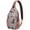 Rose-gold-4, variant on Decorative Paisley Print Crossbody Bag - Mandala Inspired Shoulder Backpack - Travel-Ready for Hikers, Bikers, Commuters
