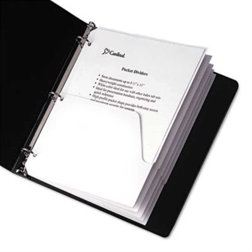 crd60155 untabbed ring binder double pocket dividers