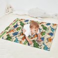 thumbnail image 2 of Beige Cartoon Dinosaurs Pattern Blanket,Comfortable Soft Flannel Throw Blanket,All Season,Warm Lightweight Blankets for Sofa Bed Couch Living Room Chair,30"x40", 2 of 4