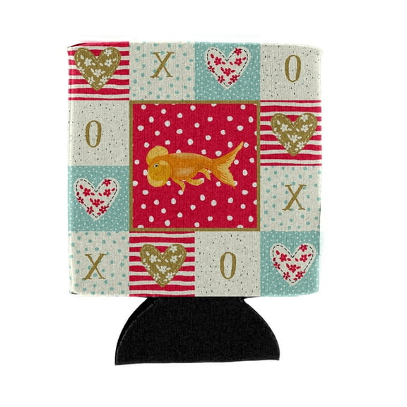 Carolines Treasures CK5470CC Bubble Eyed Goldfish Love Can or Bottle Hugger Can Hugger multicolor