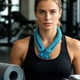 thumbnail image 2 of Soft Neck Cooling Wraps, Reusable Neck Cooler, Cooling Scarf Ice Bandanas, With Evaporative Cool Technology, Cools Instantly When Wet for Hot Weather, Sports, Fitness, Outdoor Activities, 2 of 6