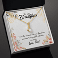 thumbnail image 3 of To My Daughter Snuggled to Dad's Heart Alluring Ribbon Necklace Message Card, 3 of 20