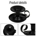 thumbnail image 3 of 2 PCS Candle Holder, Candlestick Holders Retro Iron Simple Gold Taper Candle Holders Candle Sticks Holder Decor for Party Wedding Christmas Table Home Decoration, Black, 3 of 7