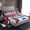 Steel Blue, variant on Feelyou Cartoon Birthday Party Twin Sheet Sets, Baseball Ice Hockey Twin Fitted Sheet, Ball Sports Theme Flat Sheet, Breathable Home Decor, 3-Piece