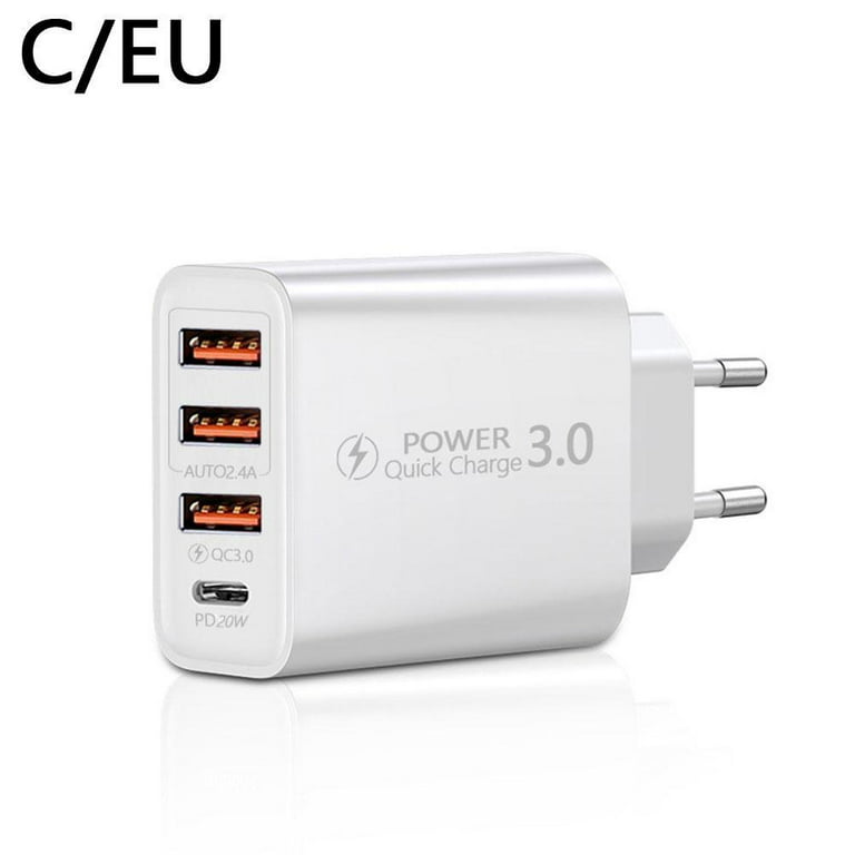 Universal - Chargeur USB rapide Charge rapide 4.03.03.0 Type C PD Charge  pour 12 chargeurs USB QC pour téléphone Huawei - Adaptateur Secteur  Universel - Rue du Commerce
