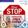 thumbnail image 5 of Stop Temperature Check Station Sign, Social Distancing Sign,, 5 of 8