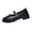 Black, variant on Busydd Loafers for Women Trendy Solid Color Round Toe Womens Dress Shoes Casual Comfortable Thick Heel Women Footwear 9.5
