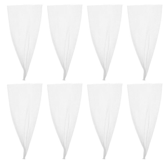 Raindrops White Garlic Mesh Bags, Breathable PP Produce Storage Bags, Multi-Use 100 Pieces for Vegetable and Fruit Storage