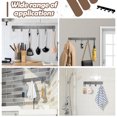 thumbnail image 6 of LELE LIFE 2Pcs Coat Rack Wall Mount, Towel Hook Rack Key Holder for Wall, Entryway Bathroom Wall Hooks Hanger for Hanging Coats Kitchen Utensil Bag Belt Hat, 6 Hooks, 6 of 7