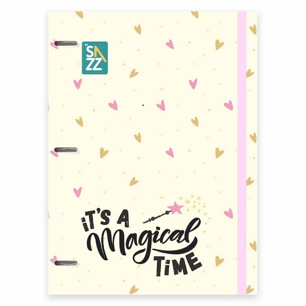 Carpeta Escolar Sazz Girly Arillo 1 Pulgada.