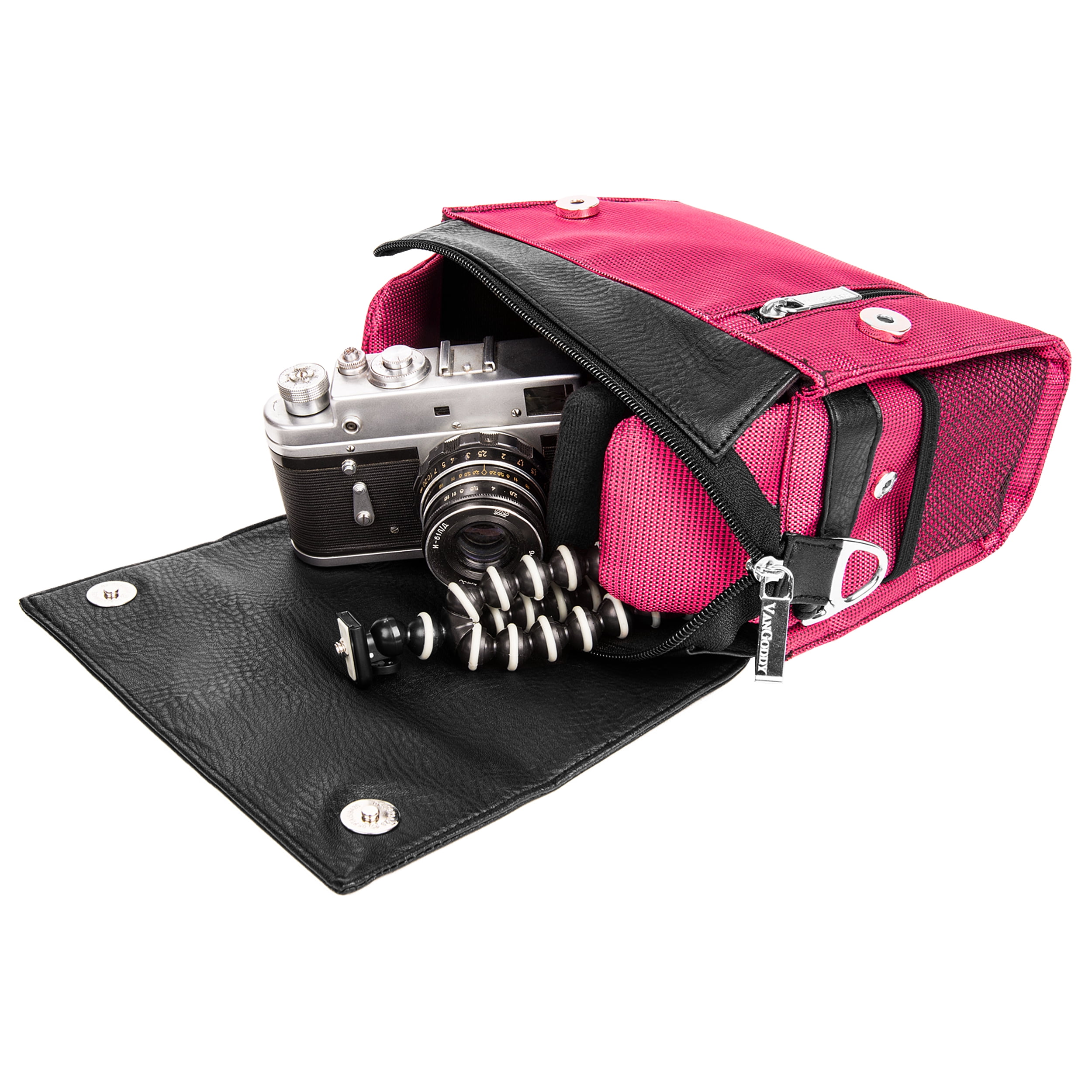 VANGODDY Metric Zippered Nylon Camera Carrying Case Shoulder Bag for Canon EOS / Rebel / PowerShot