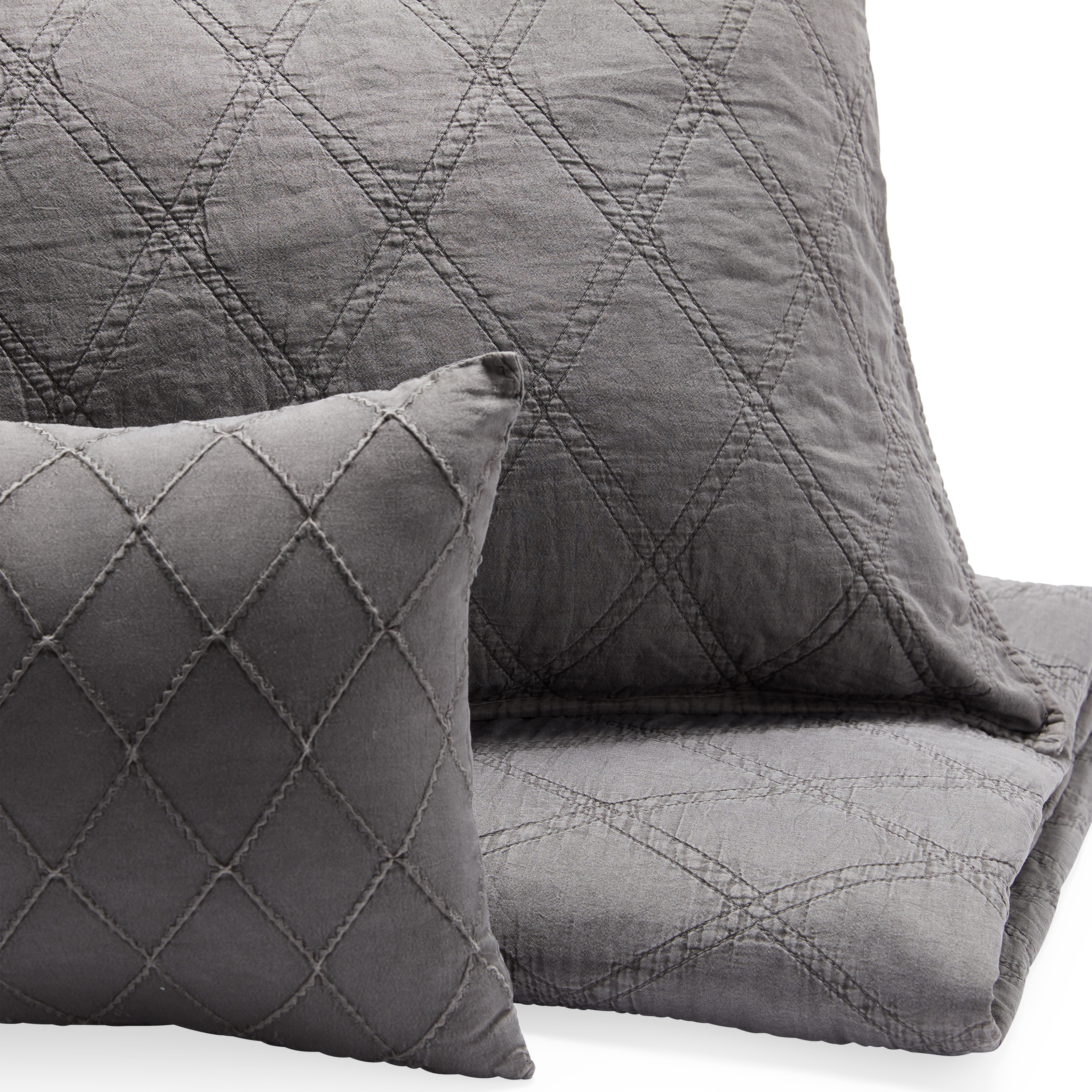 MoDRN Scandinavian 5 Piece Washed Microfiber Quilt Set