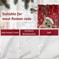 thumbnail image 7 of Merry Christmas Valances for Windows, 54 x 18in, Cute Cartoon Xmas Elk Winter Snowflake Red Rod Pocket Kitchen Valance Curtain Light Filtering Window Treatments for Living Room Bedroom, 1 Panel, 7 of 7