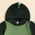thumbnail image 4 of Toddler Baby Boy Hooded Dinosaur Summer Outfit Funny T-Shirt Shorts Set Dinosaur Clothes 6 12 18 Months 2T, 4 of 6