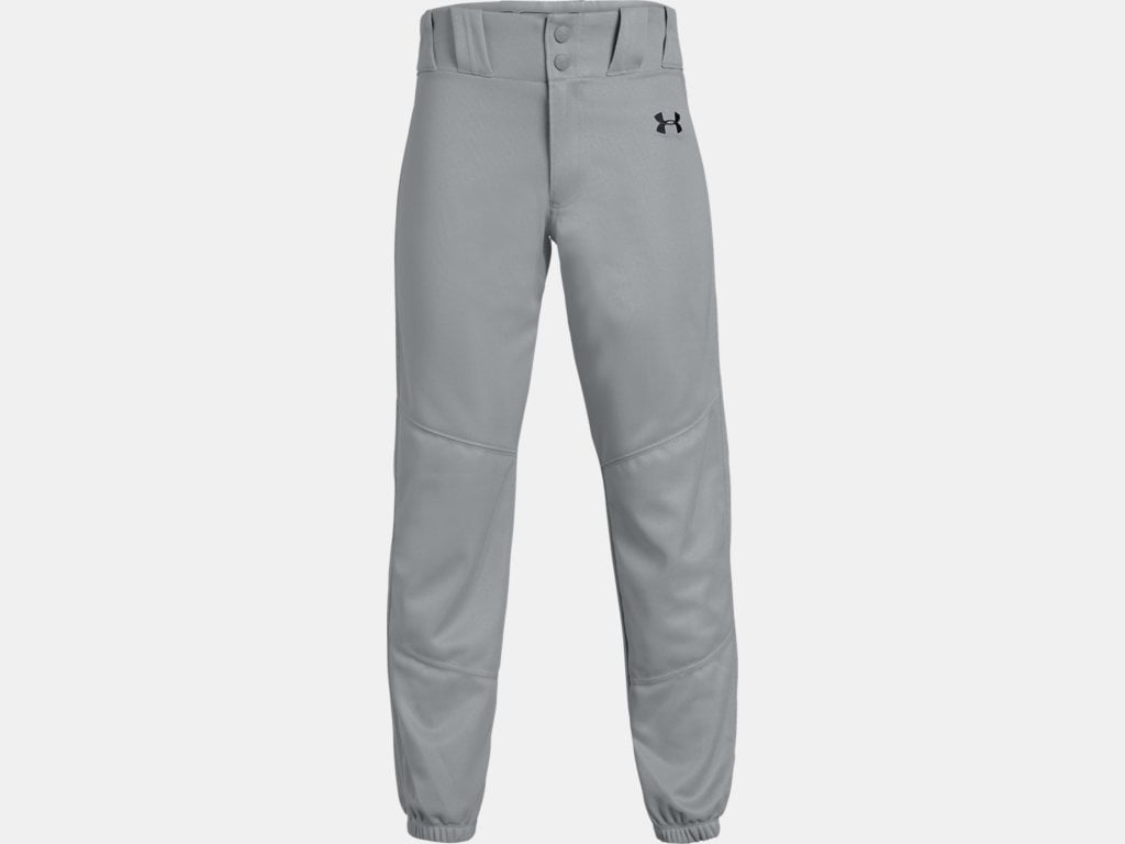 Under Armour Relaxed Fit Baseball Pants Gray Grey Youth XL Baseball Gear UA 