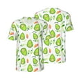 thumbnail image 3 of Daiia Kawaii Avocado Mens Baseball Jersey Button Down Shirts Short Sleeve Sports Uniforms-Large, 3 of 9