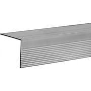 TMH Stair Nosing, Stair Edge Protector - Door Sill, 72" Long Stair Nose Molding- Aluminum Mill