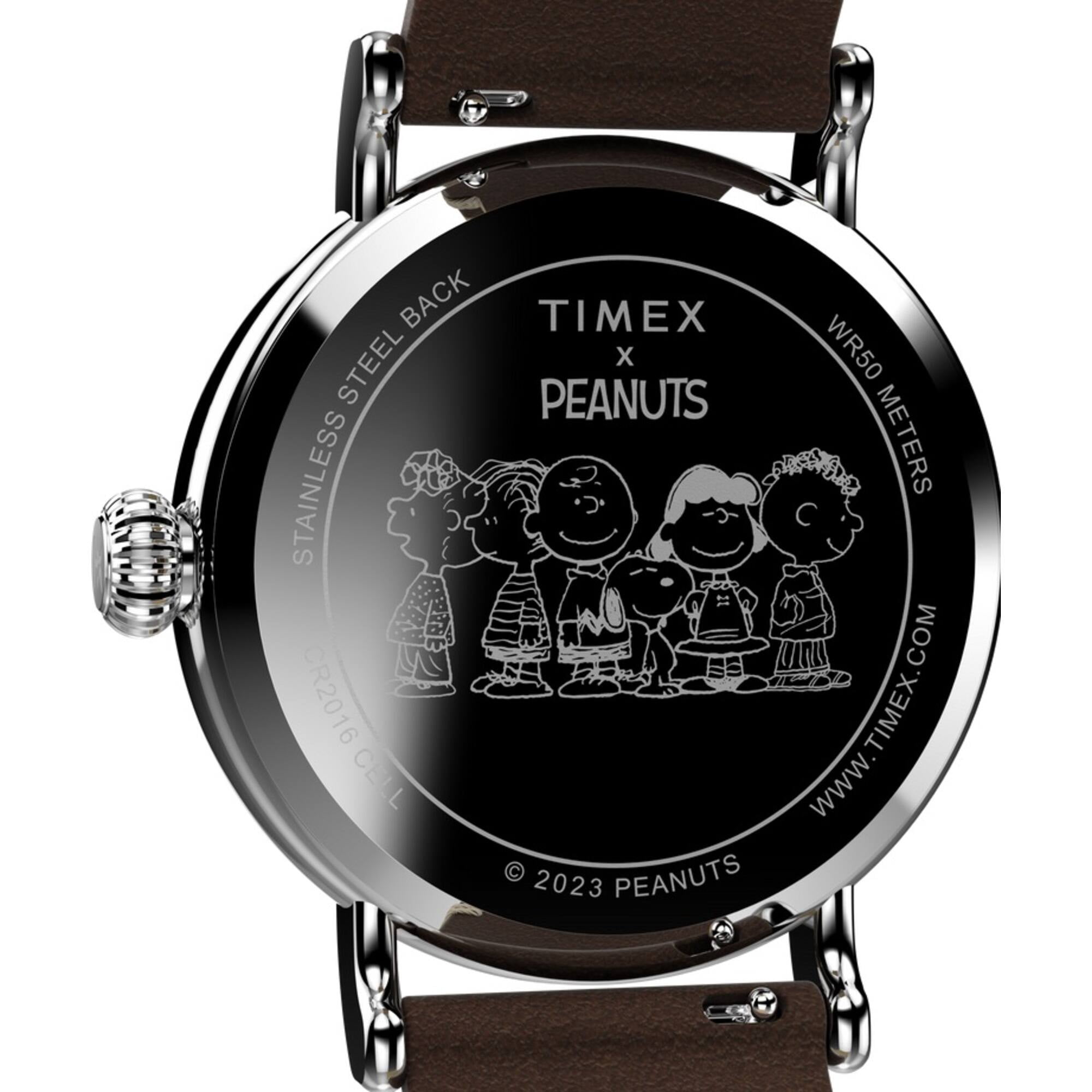 Timex Peanuts Waterbury Standard Blue/Brown Mens Watch