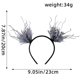 thumbnail image 2 of Puntoco Diadema con ramas de árbol, mariposas, hadas navideñas, brujas, ramas de árbol, astas, accesorio para cosplay de Halloween, accesorios para el cabello vintage, tocado gótico negro, 2 of 4
