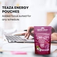 thumbnail image 2 of TeaZa Herbal Energy Pouches Bangin' Black Cherry Flavor, 4 Bags, Made From Tea, 100 Pouches, 2 of 7