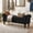 Black, variant on 51.5" Storage Ottoman Bench for End of Bed, Upholstered Bedroom Bench with Hidden Storage, Rolled Arm Linen Bench for Entryway Living Room, Beige