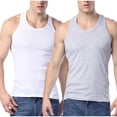 thumbnail image 1 of pstuiky Camisetas sin mangas para hombre, Pijama deportivo para hombre, para estar en casa, color liso, camiseta deportiva Chaleco para hombre xxxl, 1 of 3