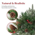thumbnail image 6 of Christmas Outdoor Decorations Prelit Artificial Pine Trees Holiday Planter Filler With Tripod Stake Battery Powered 16In Lighted Urn Filler Waterproof LED Tree Yard Garden Porch Display Decor, 6 of 7