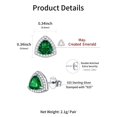 thumbnail image 7 of ChicSilver Triangle Birthstone Stud Earrings Sterling Silver Cubic Zirconia Hypoallergenic Piercing Jewelry Gifts for Women Mothers, 7 of 7