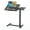 Black, variant on ROSVOVO Height Adjustable Overbed Table with Wheels - Mobile Standing Rolling Laptop Table Tilting Bed Tray Desk with Hidden Casters for Hospital & Home, Black