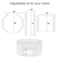 thumbnail image 3 of IRIS 34-inch Exercise 8-Panel Pet Playpen with Door, White, 3 of 13