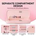 thumbnail image 4 of Caja de almacenamiento para herramientas de uñas acrílicas MelodySusie [mejorada en 2025], rosa, 4 of 9
