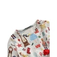 thumbnail image 4 of Xingqing Vêtements de Noël pour Bébé Fille Robe Tutu à Manches Longues Patchwork Imprimé Rouge 2-3 Ans, 4 of 6