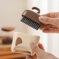 thumbnail image 4 of FcBaudy Kitchen Gadgets, Kitchen Accessories, Kitchen Utensils Two-in-One Fruit And Vegetable Cleaning Brush With Peeling Knife - Portable Outdoor Fruit And Scraper Stainless steel peeler, 4 of 6