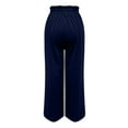 thumbnail image 5 of AILIYIL Women'S Elastic High Waisted Fashionable Wide Leg Pants With Slimming And Drapey Wide Leg Pants (Navy Blue,S), 5 of 7