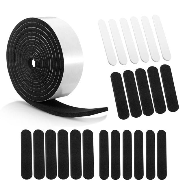 Guardurnaity 23 Pieces Hat Size Tape Black Protector Foam Reducing Sweatband Fitted Liner Reducer Filler Sticker for Tighten Caps Tools Sombreros 110x20x5mm 1PC Guardurnaity BFH000254-02
