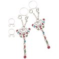 thumbnail image 1 of 1 par de clips colgantes de mariposa de cristal multicolor en joyería de anillos de pezón Yuyangstore entalladura de acero inoxidable, 1 of 8