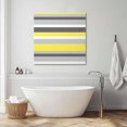thumbnail image 4 of Geometric Stripes Canvas Wall Art, Yellow Grey Framed Wall Decor Modern Artwork Prints Painting for Living Room, Bedroom, Kitchen & Cafe Decor 24x24 Inch, 4 of 9