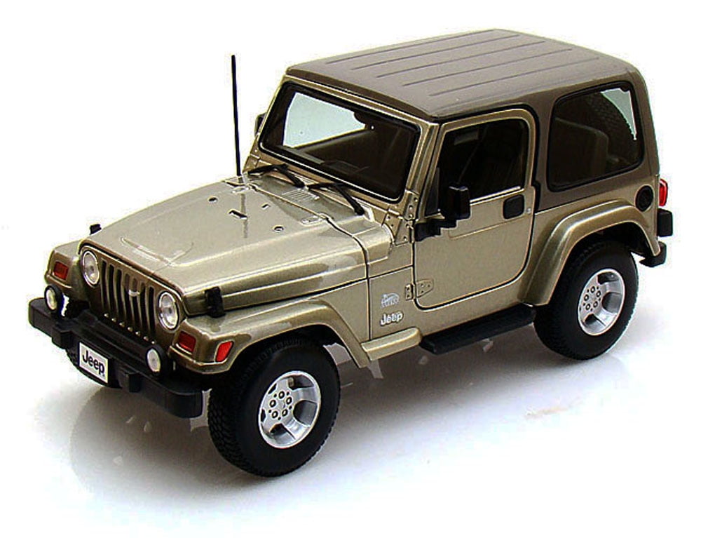 Jeep Wrangler Sahara, Khaki - Bburago 12014 - 1/18 Scale Diecast Model ...