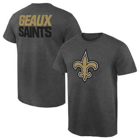 New Orleans Saints Helmet Logo New Orleans Saints NFL Pro Line by Fanatics Branded Rally Logo T-Shirt - Heathered Gray ()