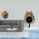 thumbnail image 2 of Figura decorativa de gato, escultura de resina, reloj de pared, adorno moderno de madera y acrílico, ideal para sala de estar, dormitorio, oficina, co, 2 of 8