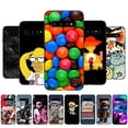 thumbnail image 2 of Funda Para Samsung Galaxy S10 S10 plus 4G Trasera De Teléfono Silicona Negra tpu Gato Lindo Patrón De Chica De Dibujos Animados, 2 of 4
